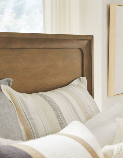 Magnussen - Lindon Belgian Wheat And Coffee Bean King Panel Bed With 2 Open Nightstands - B5570-64-KIT7 view 7