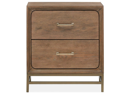 Magnussen - Lindon Belgian Wheat And Coffee Bean Queen Panel Bed With 2 Nightstands - B5570-54-KIT2 view 6