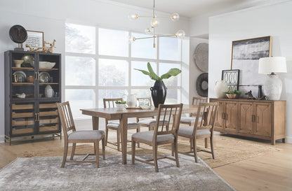 Magnussen - Lindon Belgian Wheat Extendable Rectangular Dining Table With 4 Grey Side Chairs - D5570-20-KIT1 view 9