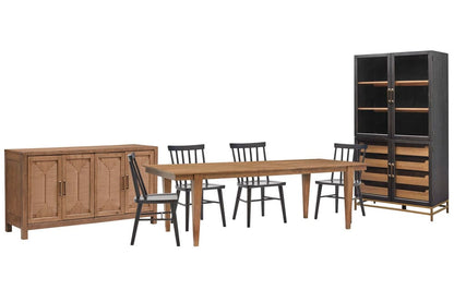 Magnussen - Lindon Belgian Wheat Extendable Rectangular Dining Table With 4 Side Chairs Buffet And Cabinet - D5570-20-KIT65 view 1