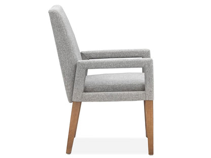 Magnussen - Lindon Belgian Wheat Grey Upholstered Arm Chair Two Pack - D5570-73G view 3