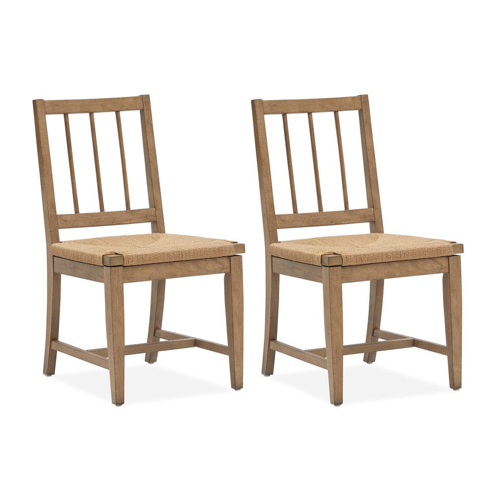 Magnussen - Lindon Belgian Wheat Paper Cord Side Chair Two Pack - D5570-64 view 1