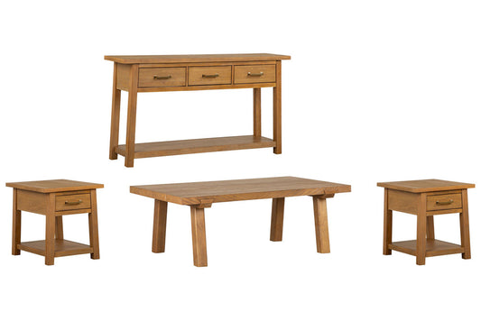 Magnussen - Lindon Belgian Wheat Rectangular Cocktail Table With 2 End Table And Sofa Table - T5570-43KIT9 view 1