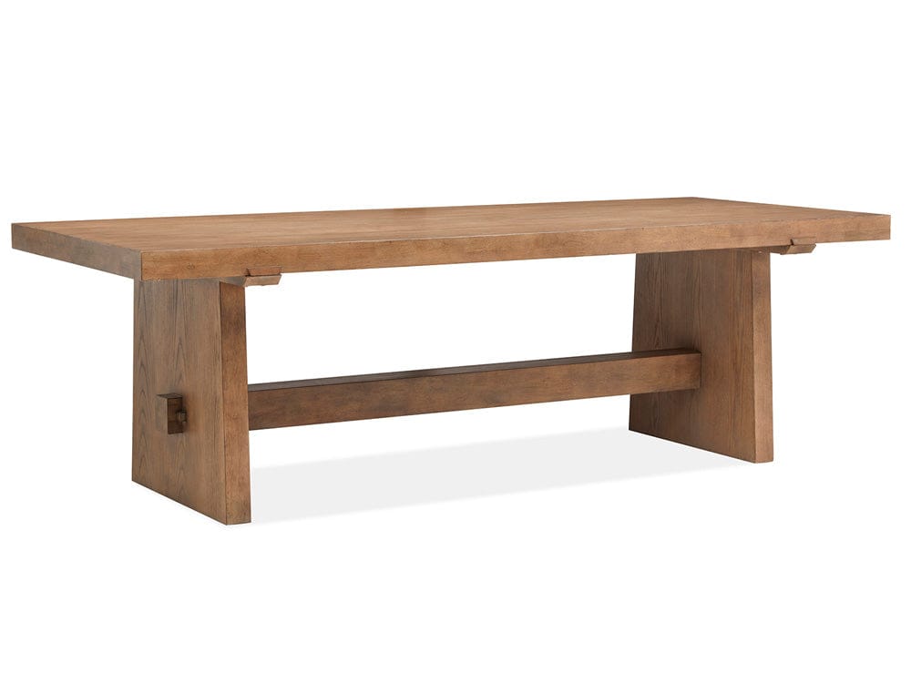 Magnussen - Lindon Belgian Wheat Trestle Dining Table - D5570-21 view 1