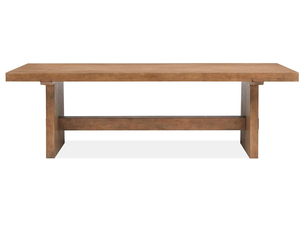 Magnussen - Lindon Belgian Wheat Trestle Dining Table - D5570-21 view 2