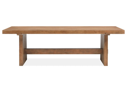 Magnussen - Lindon Belgian Wheat Trestle Dining Table With 2 Grey Side Chairs 2 Arm Chairs And Buffet - D5570-21-KIT13 view 3