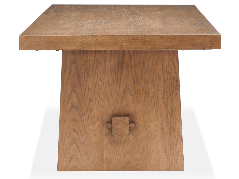 Magnussen - Lindon Belgian Wheat Trestle Dining Table With 4 Grey Side Chairs 2 Arm Chairs And Buffet - D5570-21-KIT18 view 4
