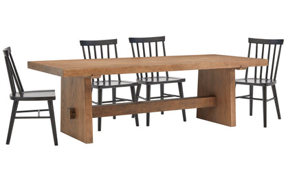 Magnussen - Lindon Belgian Wheat Trestle Dining Table With 4 Side Chairs - D5570-21-KIT61 view 1