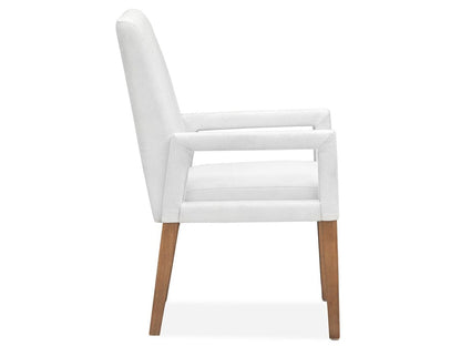 Magnussen - Lindon Belgian Wheat White Upholstered Arm Chair Two Pack - D5570-73W view 3