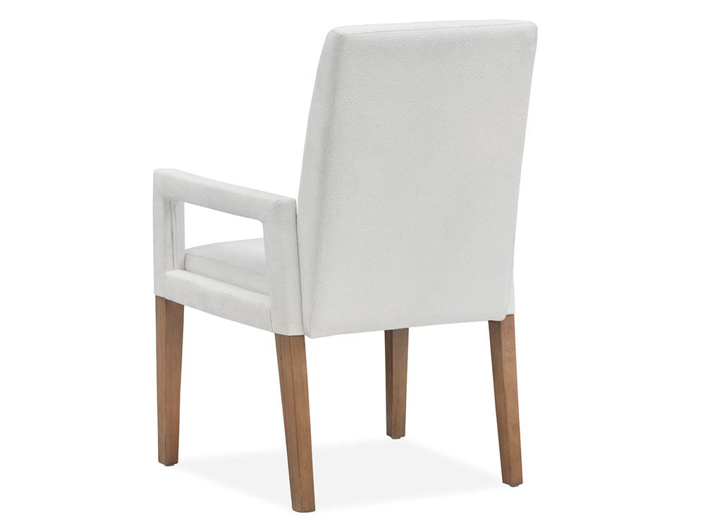 Magnussen - Lindon Belgian Wheat White Upholstered Arm Chair Two Pack - D5570-73W view 4