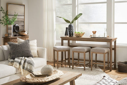Magnussen - Lindon Belgian Wheat White Upholstered Stool - T5570-38W view 6