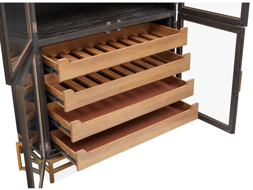 Magnussen - Lindon Coffee Bean Two Tone Cabinet - D5570-01B view 7