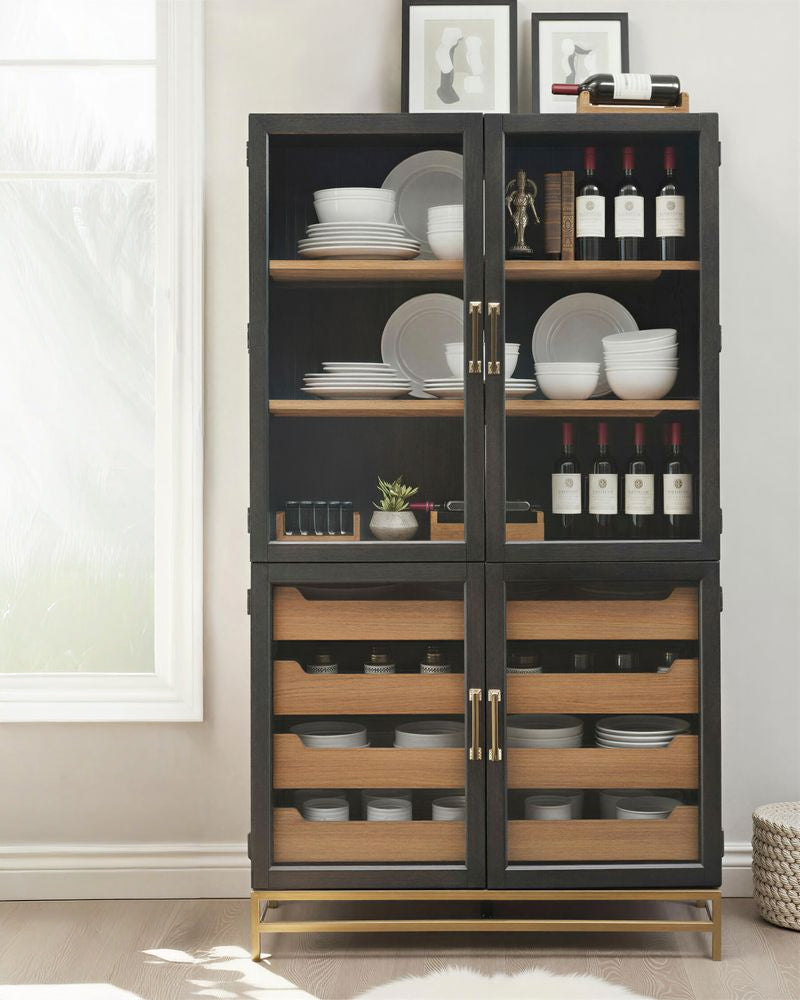 Magnussen - Lindon Coffee Bean Two Tone Cabinet - D5570-01B view 11