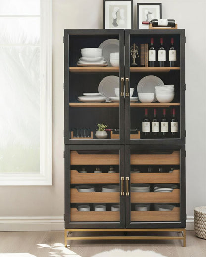 Magnussen - Lindon Coffee Bean Two Tone Cabinet - D5570-01B view 11