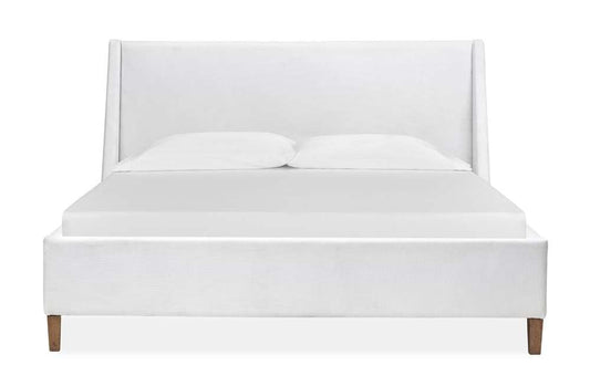 Magnussen - Lindon Complete California King White Upholstered Island Bed - B5570-70W veiw 1