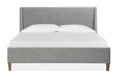 Magnussen - Lindon Complete Queen Grey Upholstered Island Bed - B5570-50G veiw 1