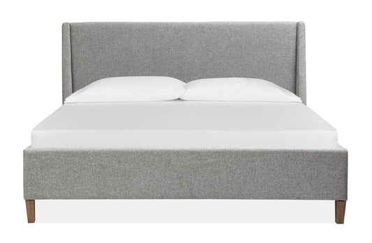 Magnussen - Lindon Complete Queen Grey Upholstered Island Bed - B5570-50G veiw 1