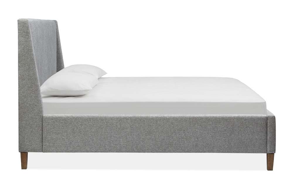 Magnussen - Lindon Complete Queen Grey Upholstered Island Bed - B5570-50G veiw 2