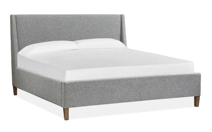 Magnussen - Lindon Complete Queen Grey Upholstered Island Bed - B5570-50G veiw 3