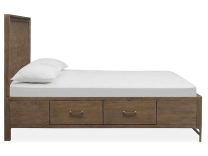 Magnussen - Lindon Complete Queen Panel Bed w/Storage Rails - B5570-54A view 3