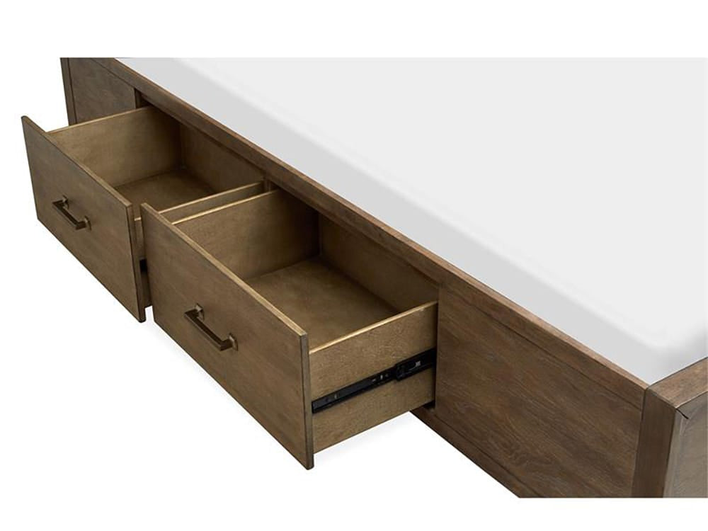 Magnussen - Lindon Complete Queen Panel Bed w/Storage Rails - B5570-54A view 4