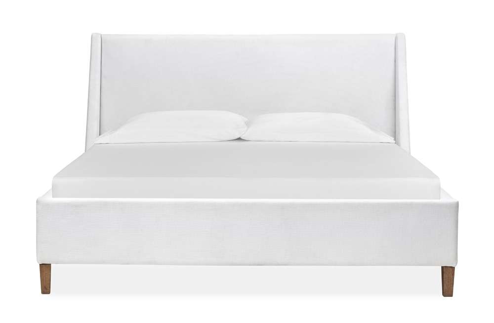 Magnussen - Lindon Complete Queen White Upholstered Island Bed - B5570-50W veiw 1