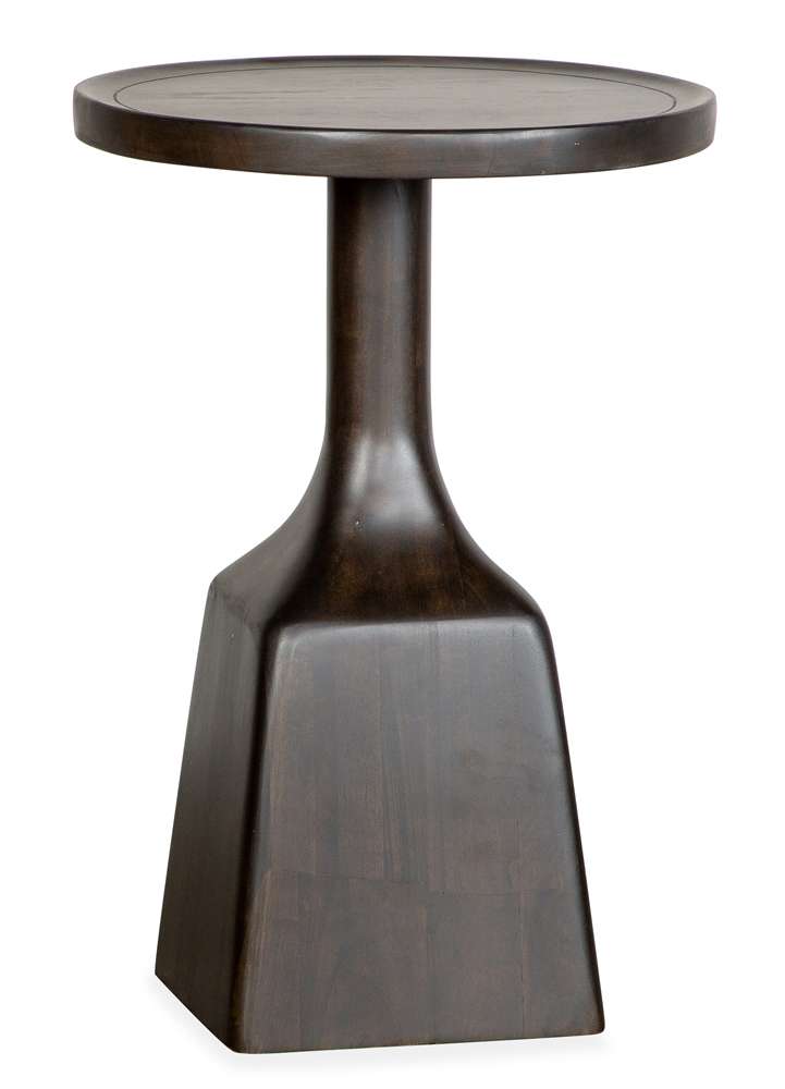 Magnussen - Lindon  - Dark Round Pedestal Accent End Table - T5570-30D veiw 1