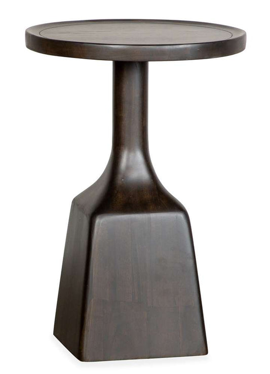Magnussen - Lindon  - Dark Round Pedestal Accent End Table - T5570-30D veiw 1