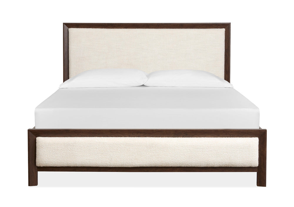 Magnussen - Llewellyn Columbian Walnut King Upholstered Panel Bed - B5907-65 view 2