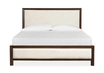 Magnussen - Llewellyn Columbian Walnut King Upholstered Panel Bed - B5907-65 view 2