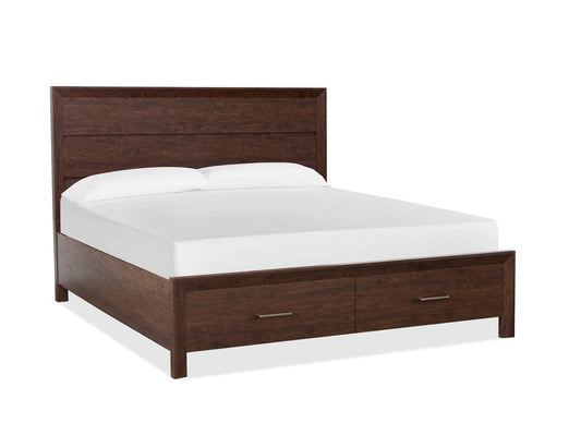 Magnussen - Llewellyn Columbian Walnut Queen Panel Storage Bed - B5907-54A view 1