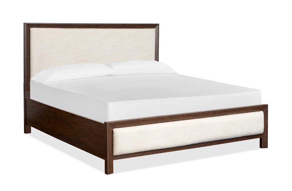 Magnussen - Llewellyn Columbian Walnut Queen Upholstered Panel Bed - B5907-55 view 1