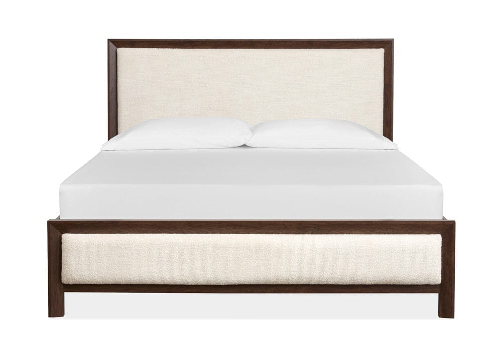 Magnussen - Llewellyn Columbian Walnut Queen Upholstered Panel Bed - B5907-55 view 2