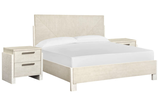 Magnussen - Lorelei Misty Cloud California King Panel Bed With 2 Nightstands - B5893-74-KIT2 view 1