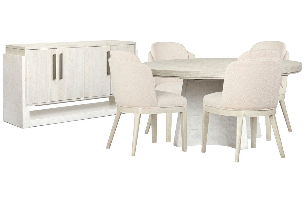 Magnussen - Lorelei Misty Cloud Extendable 54" Round Dining Table With 4 Host Chairs And Server - D5893-24-KIT6 view 1