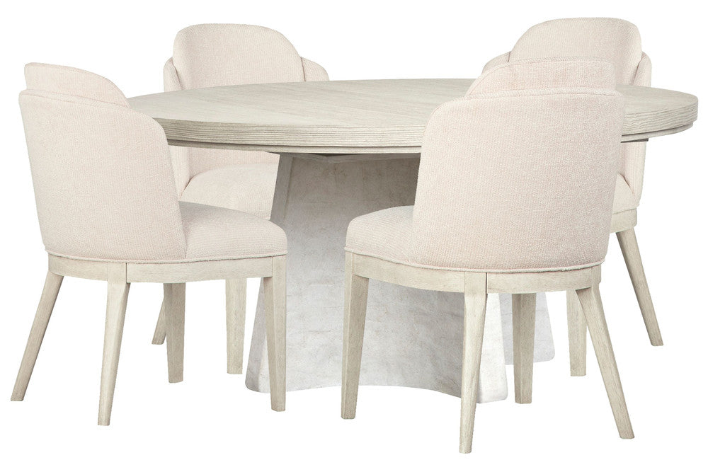 Magnussen - Lorelei Misty Cloud Extendable 54" Round Dining Table With 4 Host Chairs - D5893-24-KIT4 view 1