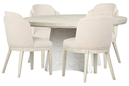 Magnussen - Lorelei Misty Cloud Extendable 54" Round Dining Table With 4 Host Chairs - D5893-24-KIT4 view 1