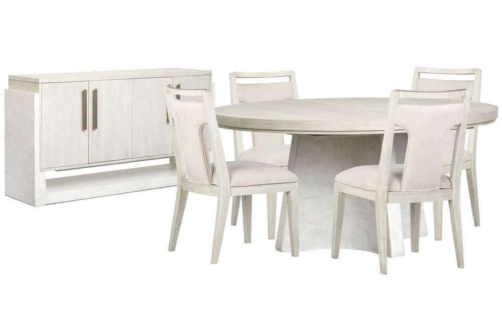 Magnussen - Lorelei Misty Cloud Extendable 54" Round Dining Table With 4 Side Chairs And Server - D5893-24-KIT3 view 1
