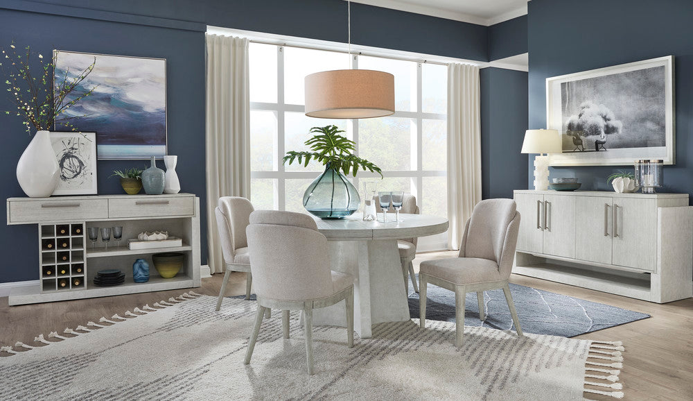Magnussen - Lorelei Misty Cloud Extendable 54" Round Dining Table With 4 Side Chairs And Sideboard - D5893-24-KIT2 view 10