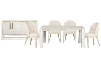 Magnussen - Lorelei Misty Cloud Extendable Rectangular Dining Table With 4 Host Chairs And Server - D5893-20-KIT12 view 1