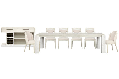 Magnussen - Lorelei Misty Cloud Extendable Rectangular Dining Table With 4 Side Chair 2 Host Chairs And Sideboard - D5893-20-KIT23 view 1