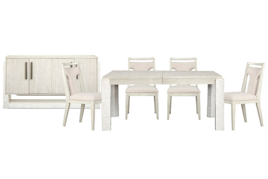 Magnussen - Lorelei Misty Cloud Extendable Rectangular Dining Table With 4 Side Chairs And Server - D5893-20-KIT3 view 1