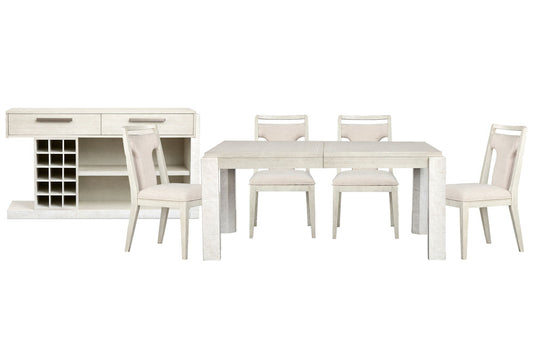 Magnussen - Lorelei Misty Cloud Extendable Rectangular Dining Table With 4 Side Chairs And Sideboard - D5893-20-KIT2 view 1