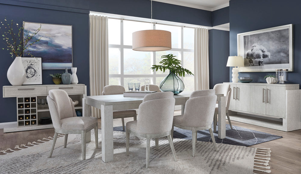 Magnussen - Lorelei Misty Cloud Extendable Rectangular Dining Table With 6 Host Chairs And Server - D5893-20-KIT15 view 10