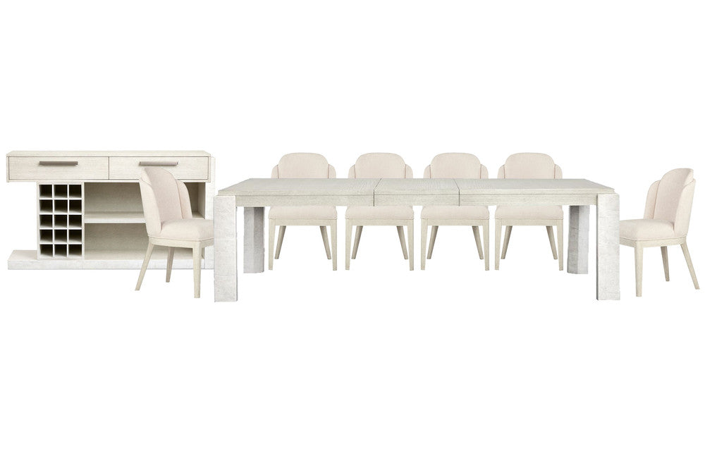 Magnussen - Lorelei Misty Cloud Extendable Rectangular Dining Table With 6 Host Chairs And Sideboard - D5893-20-KIT14 view 1