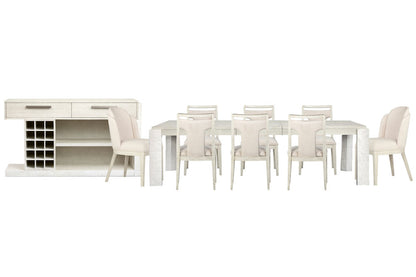 Magnussen - Lorelei Misty Cloud Extendable Rectangular Dining Table With 6 Side Chair 2 Host Chairs And Sideboard - D5893-20-KIT26 view 1