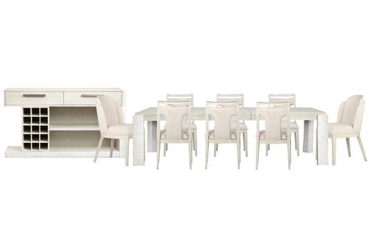 Magnussen - Lorelei Misty Cloud Extendable Rectangular Dining Table With 6 Side Chair 2 Host Chairs And Sideboard - D5893-20-KIT26 view 1