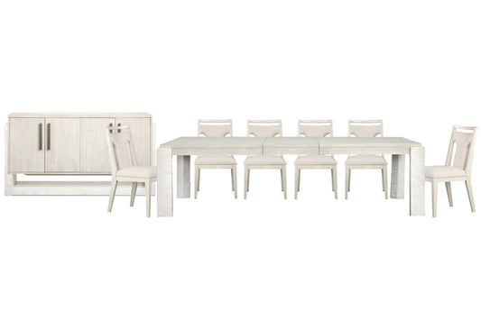 Magnussen - Lorelei Misty Cloud Extendable Rectangular Dining Table With 6 Side Chairs And Server - D5893-20-KIT6 view 1