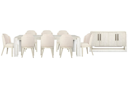 Magnussen - Lorelei Misty Cloud Extendable Rectangular Dining Table With 8 Host Chairs And Server - D5893-20-KIT18 view 1