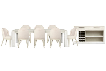 Magnussen - Lorelei Misty Cloud Extendable Rectangular Dining Table With 8 Host Chairs And Sideboard - D5893-20-KIT17 view 1